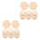 200Pièces Chips Bois Hexagones Beige Non Fini Pour 5