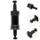 2Ensembles Boîtier Taper Stable Acier Bas Carbone Noir 9
