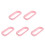 5Paires Anneaux ABS Rose Accessoires Lit 4