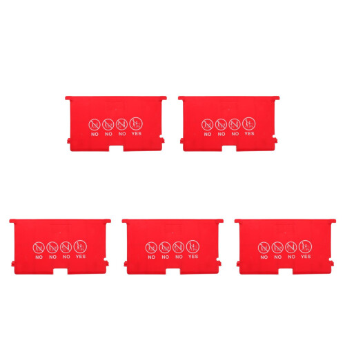 5Pièces Coussin De Siège Rouge Pour Praticité 2
