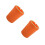 2Pièces Cendrier Portable Orange Plastique Feu Pour 10