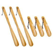 6Pièces Chausse-Pied En Bois Long Manche Khaki Pour Seniors