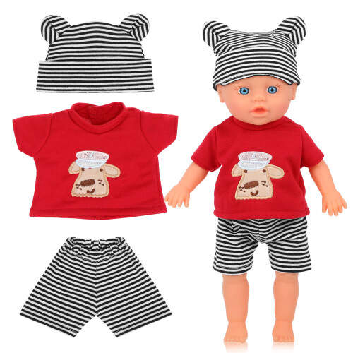 1Ensemble Costume Bébé En Coton Pour Jeu Et Décor