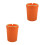 2Pièces Cendrier Portable Orange Plastique Feu Pour 6