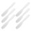 18Pièces Mini Spatules Plastique Transparentes Pour Crèmes Masques 1