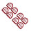 8Pièces Tête Sprinkler Aluminium Rouge Durable Usage 9