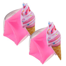 10Pièces Flotteurs Bras Enfants En PVC Valve Rapide Motif Glace