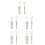 10Pièces - Batterie Mini Baguettes Bois Beige Design Durable 4