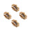 4Pièces Bracelet Handbell Percussion Bois Durable Style 4