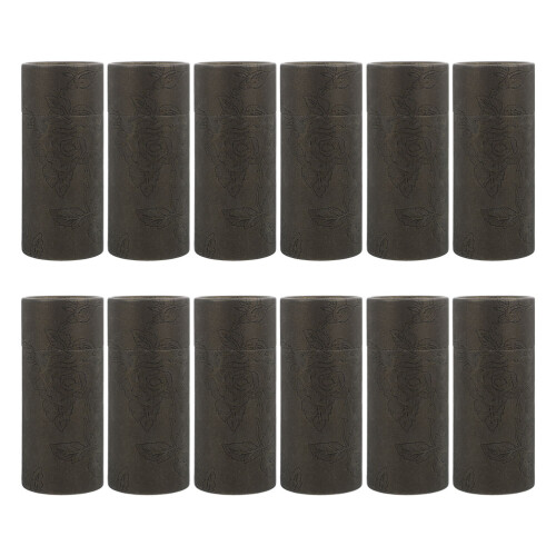60Pièces Boîtes Cylindriques En Papier Noir, Polyvalent 1