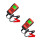2Pièces Testeur Batterie Auto ABS Rouge Protection Et Mesure Précise 6