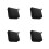 4Pièces De Rangement PU Noir Pour Cd/dvd Usage Portable 4