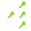 4Pièces Braille Vert Design Confortable PP Acier Pour Débutants 4