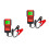 2Pièces Testeur Batterie Auto ABS Rouge Protection Et Mesure Précise 3