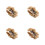 4Pièces Bracelet Handbell Percussion Bois Durable Style 8