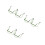 6Pièces -Harmonica 10 Trous Métal Vert - Accessoire Cou Ajustable 4