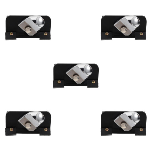 5Pièces Coupe-Matte Rétractable En Aluminium Noir Avec Lame Précise 2