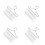 80Pièces Cintres Mini Métal Robuste Argent Pour Maison De Décor 5