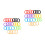 50Pièces Étiquettes Silicone Colorées Protectrices Pour Clés Auto 5