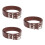 3Pièces Ceintures Simples PU Café Pour Usage Fixation Femme 4