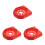 3Pièces Support Extincteur Rouge Plastique Sécurisé Gain De Place 6