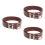 3Pièces Ceintures Simples PU Café Pour Usage Fixation Femme 2