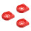 3Pièces Support Extincteur Rouge Plastique Sécurisé Gain De Place 8
