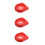3Pièces Support Extincteur Rouge Plastique Sécurisé Gain De Place 4