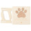 5Pièces Cartes De En Bois Beige Pour Décor D’animal 1