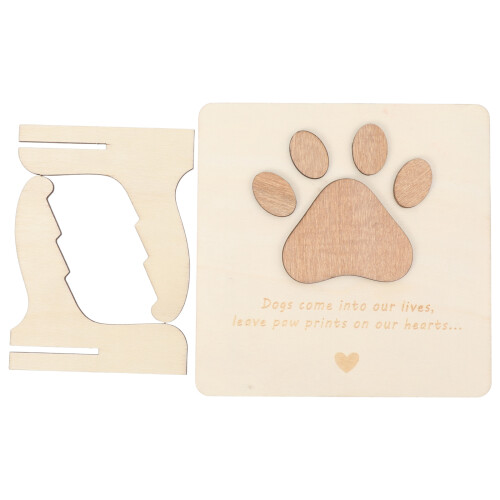5Pièces Cartes De En Bois Beige Pour Décor D’animal