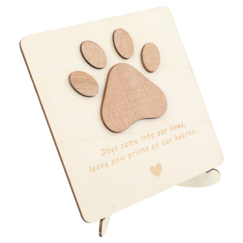 5Pièces Cartes De En Bois Beige Pour Décor D’animal 1