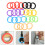 50Pièces Étiquettes Silicone Colorées Protectrices Pour Clés Auto 8