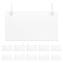 120Pièces Supports D'étiquettes PVC Clairs Pour Commerce Stockage