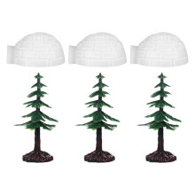 24Pièces Mini Sapins De Noël Artificiels Décor Salon Multicolores
