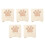 5Pièces Cartes De En Bois Beige Pour Décor D’animal 8