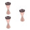 3Pièces Jigger Bartending Rose Acier Pour Cocktails 5