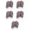 5Pièces Cape Halloween Enfant Polyester Style Mexicain 10
