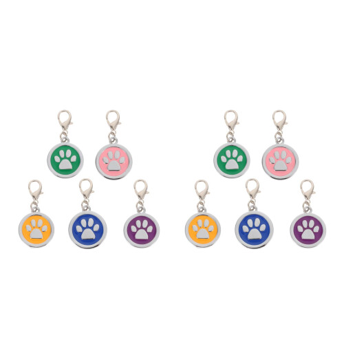 10Pièces Pendentifs Élégants Pour Collier D'animal En Zinc 2