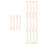 16Pièces Kit Mini Maison Bois Beige Pour Décor Sculpté Chinois 6