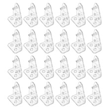 72Pcs Clear Plastic Blind Clips Pom Material Bottom Rail Hold Brackets