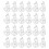 72Pcs Clear Plastic Blind Clips Pom Material Bottom Rail Hold Brackets 1