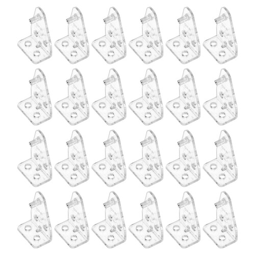 72Pcs Clear Plastic Blind Clips Pom Material Bottom Rail Hold Brackets