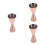 3Pièces Jigger Bartending Rose Acier Pour Cocktails 7