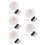 5Sets Assorted White Wig Beard Glasses Costume Accessory 5