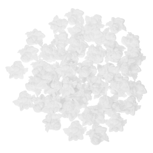 400Pièces Mini Charms Angle Blancs En Résine Pour DIY