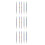 15Pièces Pennes À Points Métalliques Double-Embout Usage Nail Art DIY 10