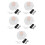 5Sets Assorted White Wig Beard Glasses Costume Accessory 6
