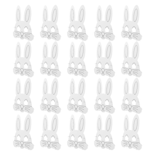 100Pièces Masques À Décorer Beige Pour Fête Et 1