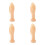 4Pièces Main Plastique Beige Pour Bijou Décor 6