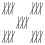 30Pcs Replacement Ski Pole Wrist Straps Nylon for Skiing and Trekking 10